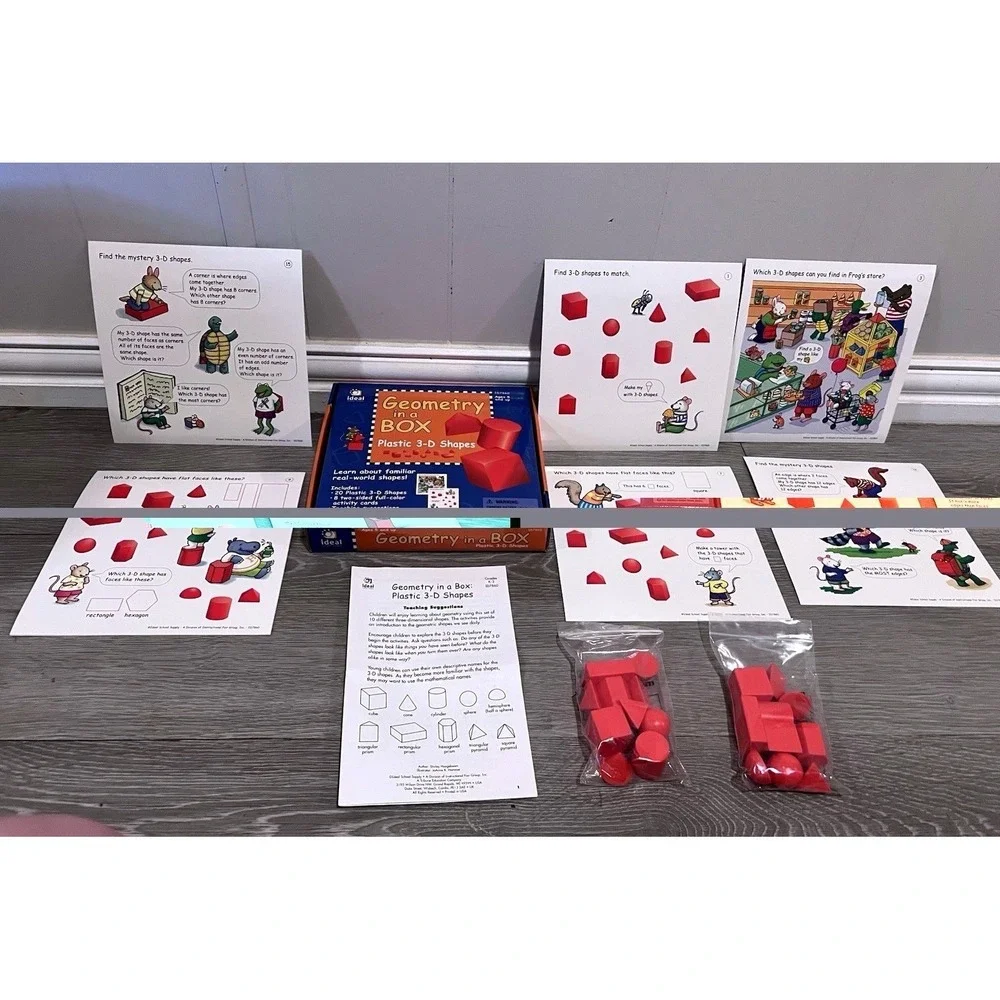 Learning Geometry in a Box Pattern Blocks Early Math Skills Education STEM 5 &Up
